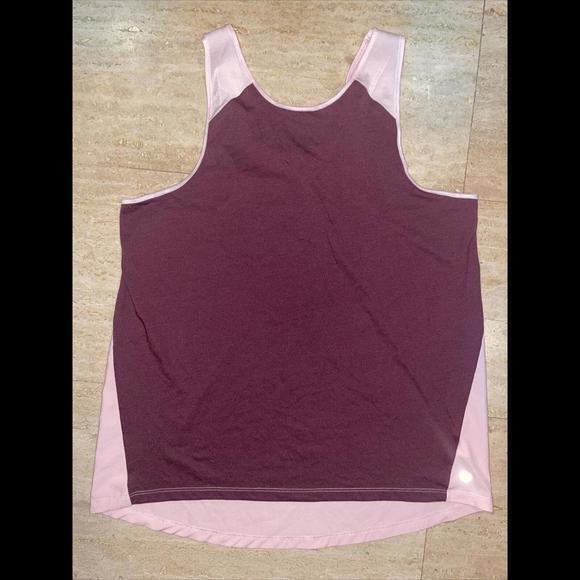 Avia Purple pink Color Block Stretch Lightweight Athletic Tank Top L (12-‎ 14) - Picture 1 of 3